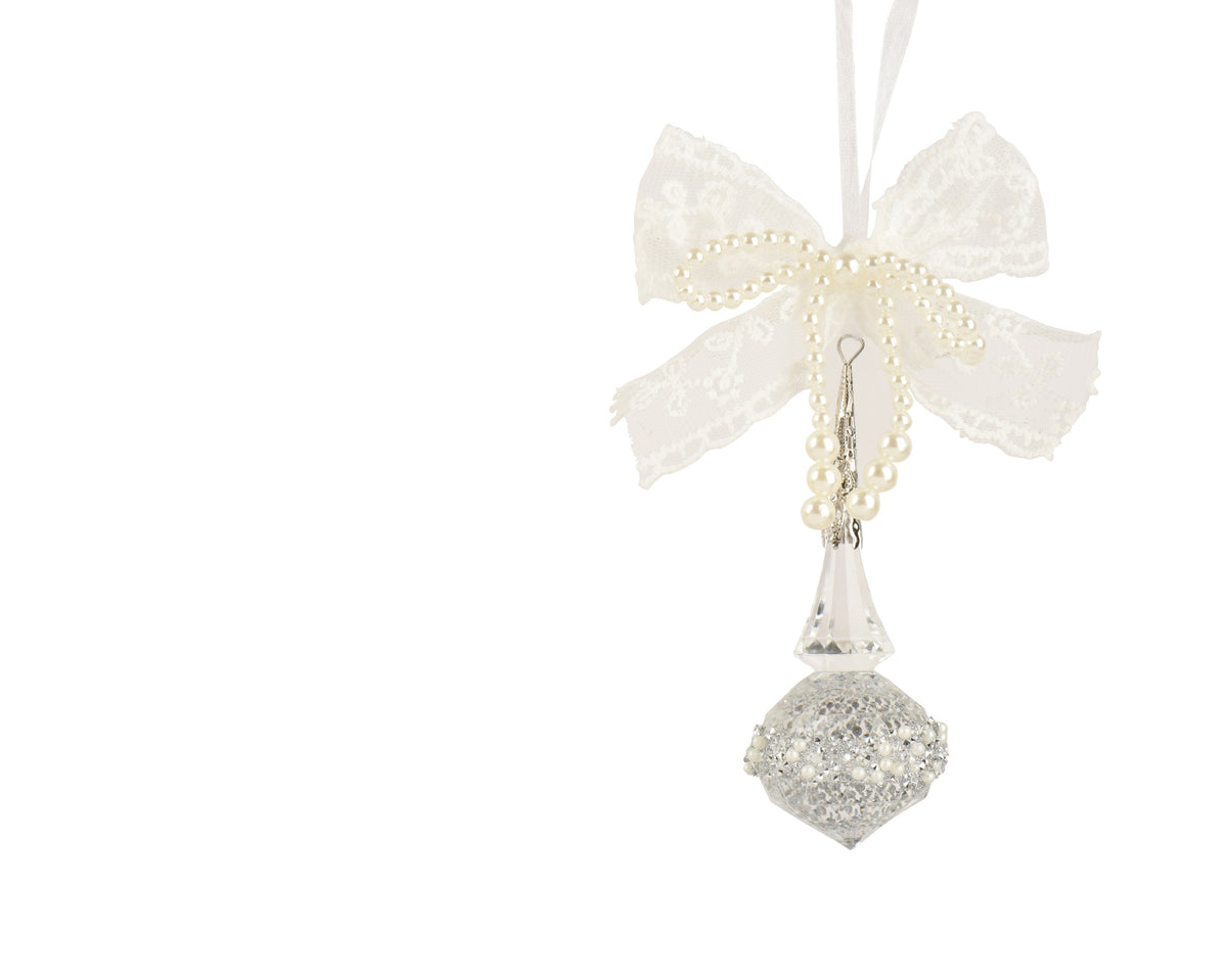 Decorazione Pendente con Fiocco e Perle | Rohome