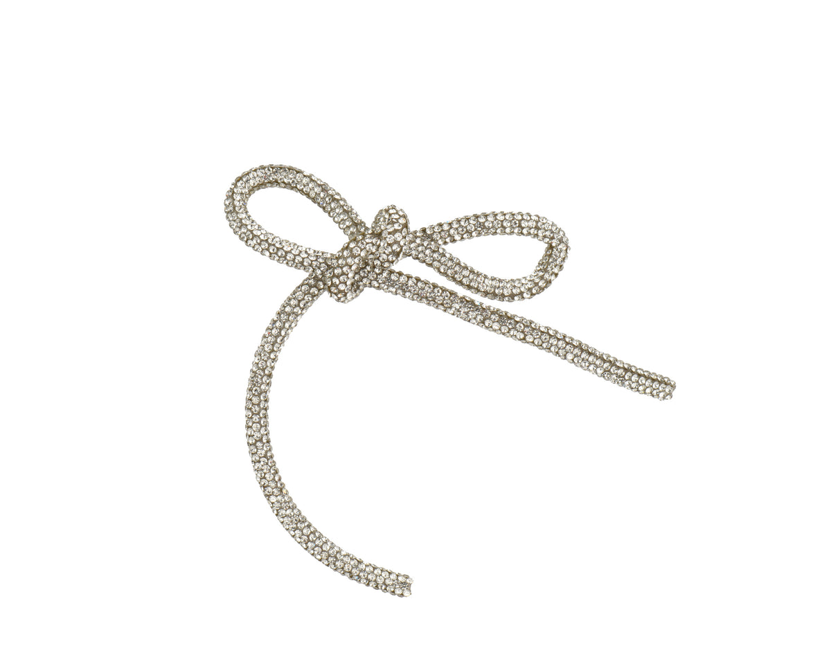 Decorazione Pendente fiocco con strass l.11cm | Rohome