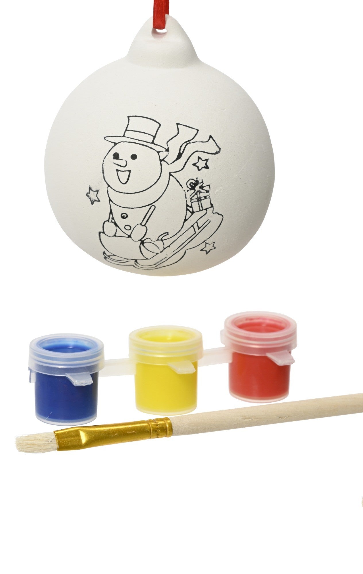 Set palla di natale in dolomite da colorare  | Rohome