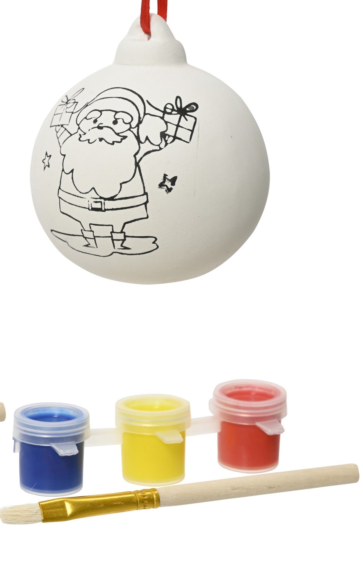 Set palla di natale in dolomite da colorare  | Rohome