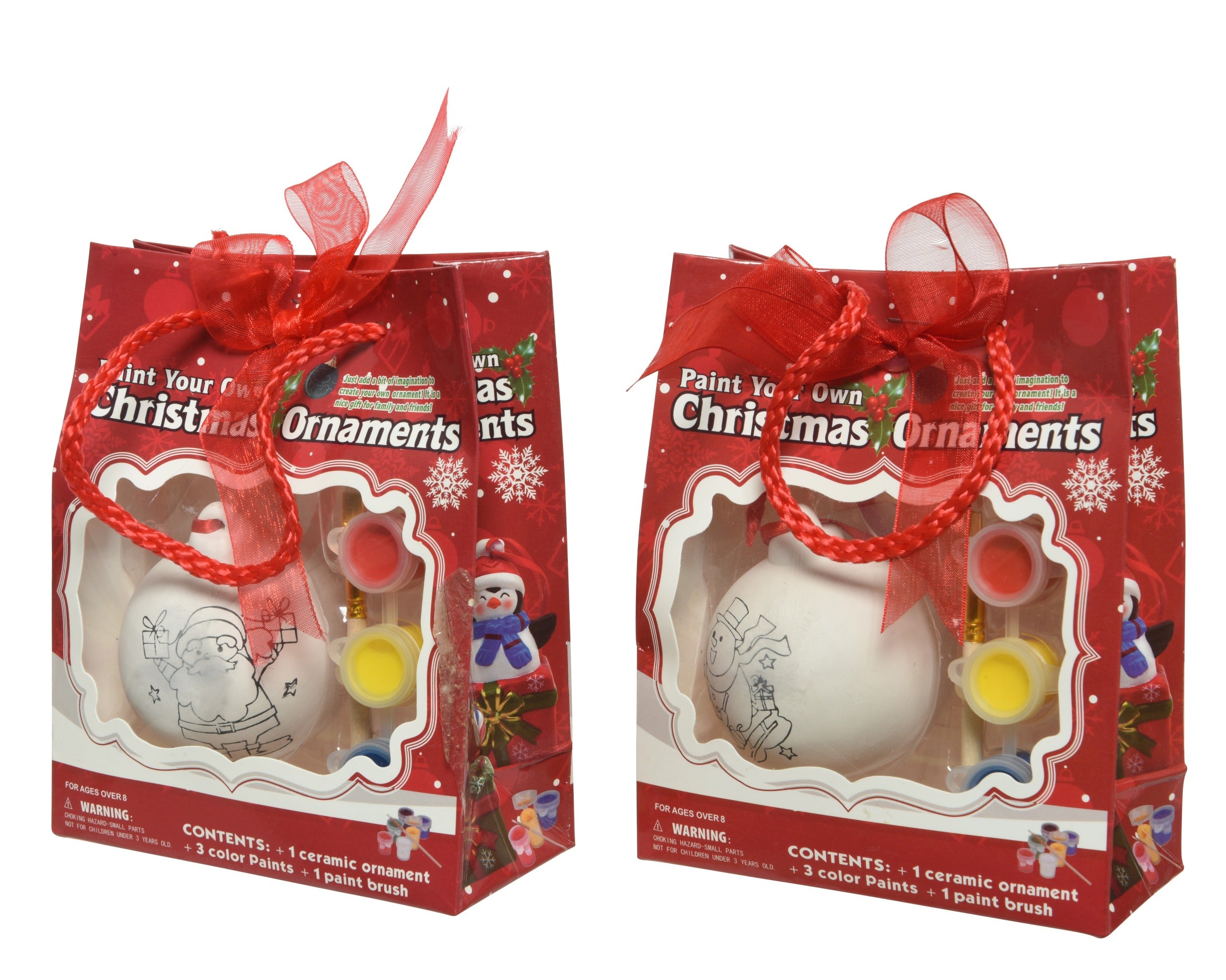Set palla di natale in dolomite da colorare  | Rohome