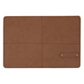 Tovaglietta 45x30cm in pvc ecopelle cammello con porta posate | Rohome