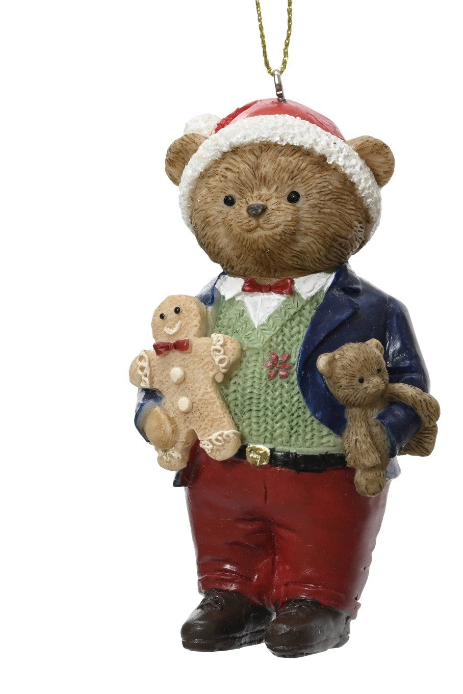 Addobbo natalizio in poliresina a forma di orso fashion | rohome
