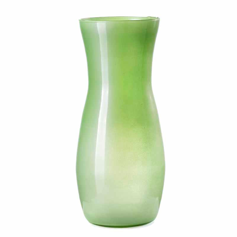 Vaso in vetro alto verde mela h.37cm| rohome