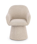 Poltrona girevole antara beige | Rohome