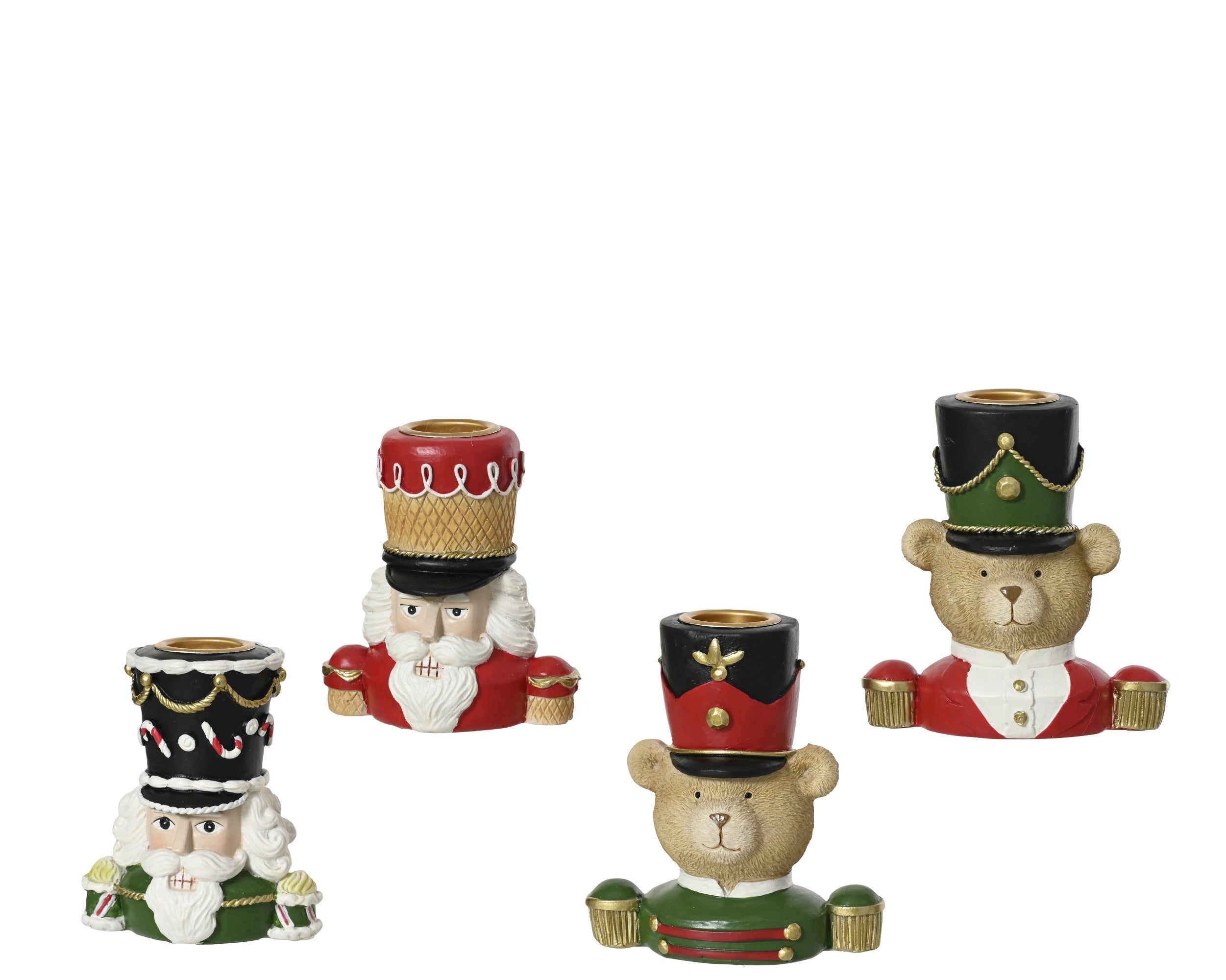 Portacandela Natalizio Schiaccianoci o Orsetto Soldatino | Rohome