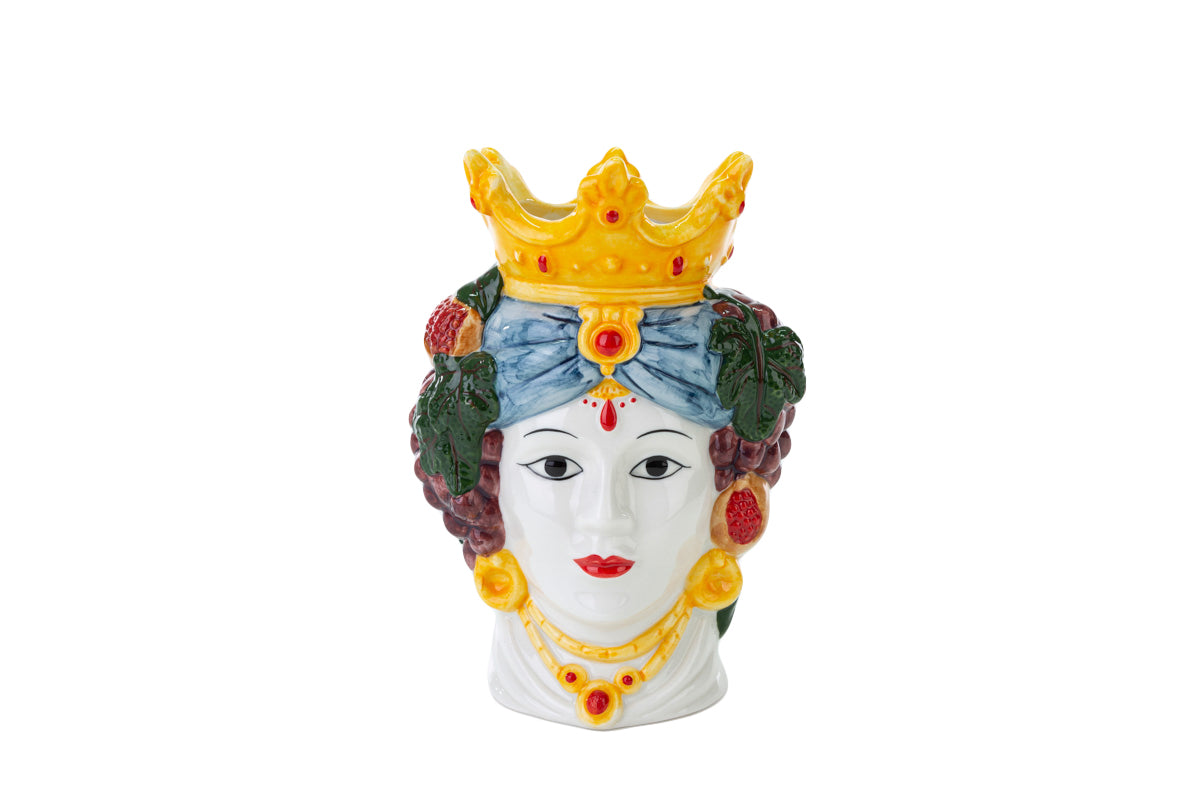 Testa di moro Donna in porcellana mulicolor | Rohome