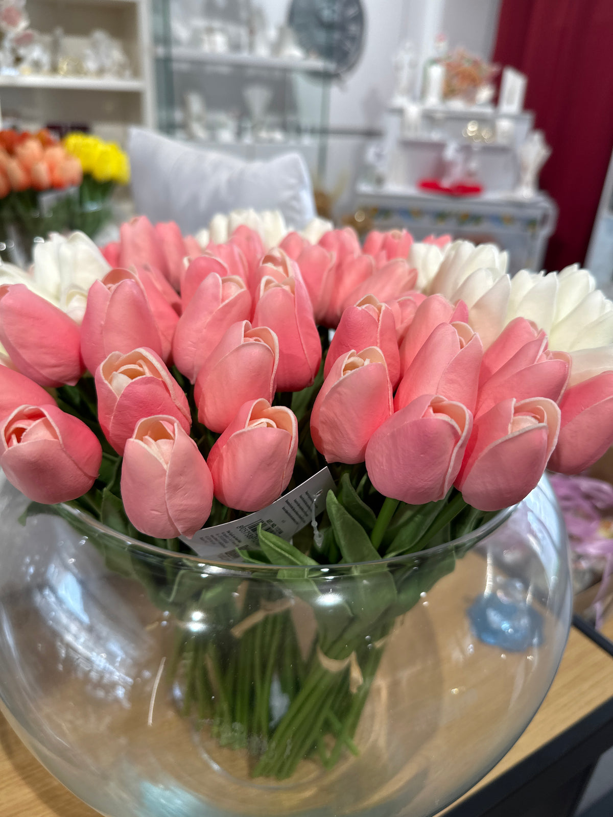 Mazzo di Tulipani real touch rosa 9 boccioli | Rohome