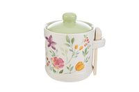 Porcelain sugar bowl with flowers | rohome