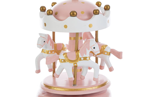 Pink carousel music box favor h13 | rohome