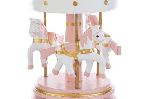 Pink carousel music box favor h13 | rohome