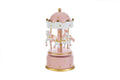 Bomboniera carillon giostrina in legno rosa grande  | Rohome
