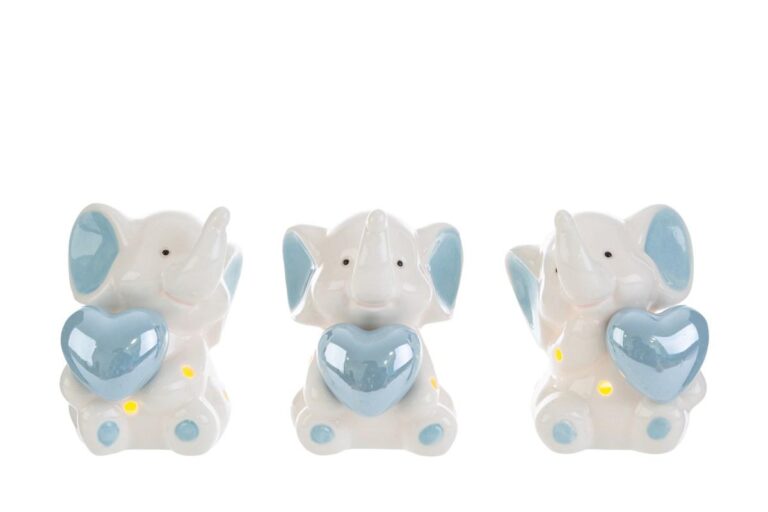 FAVEUR ÉLÉPHANT PORCELAINE BLEU CLAIR | ROHOME