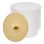 Porta cotone in vetro opaco colore trasparente | Rohome