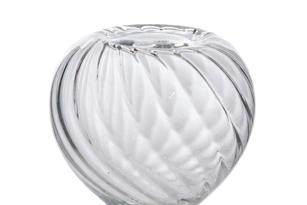Bomboniera clessidra in vetro colore bianco h 8cm  | rohome