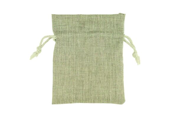 Sacchetto confetti verde laminato oro | Rohome