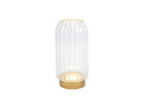 Vaso Lampada da tavolo led in vetro trasparente h.18cm | Rohome