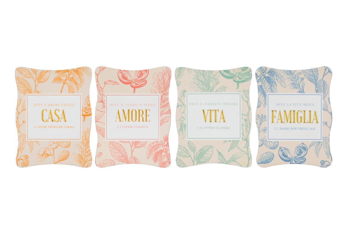 Bomboniera Calamita in ceramica con scritte | Rohome