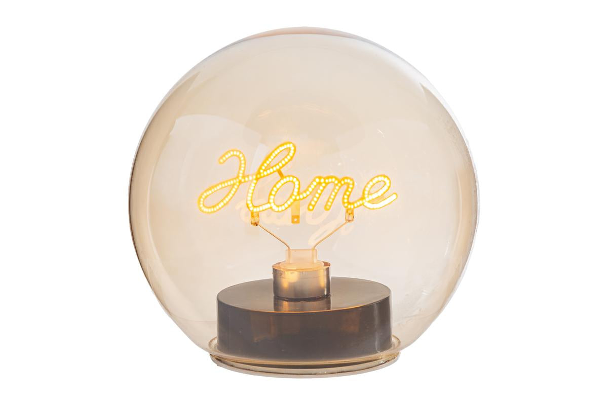 Lampada led in vetro fumè rotondo Home d.14.5cm  | Rohome