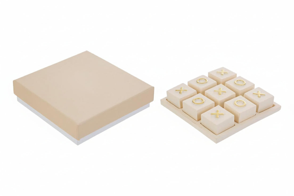 Bomboniera Gioco tris in resina 12x12cm | Rohome