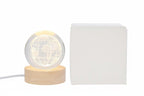 Bomboniera Lampada usb in vetro mondo d.6cm | Rohome