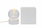 Bomboniera lampada prima comunione usb in vetro con scritta | Rohome