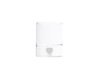 Set 2 bicchieri in vetro con decoro 3d interno cuore | Rohome
