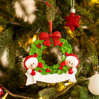 Decorazione Personalizzabile Ghirlanda Natalizia con 2 Personaggi | Rohome