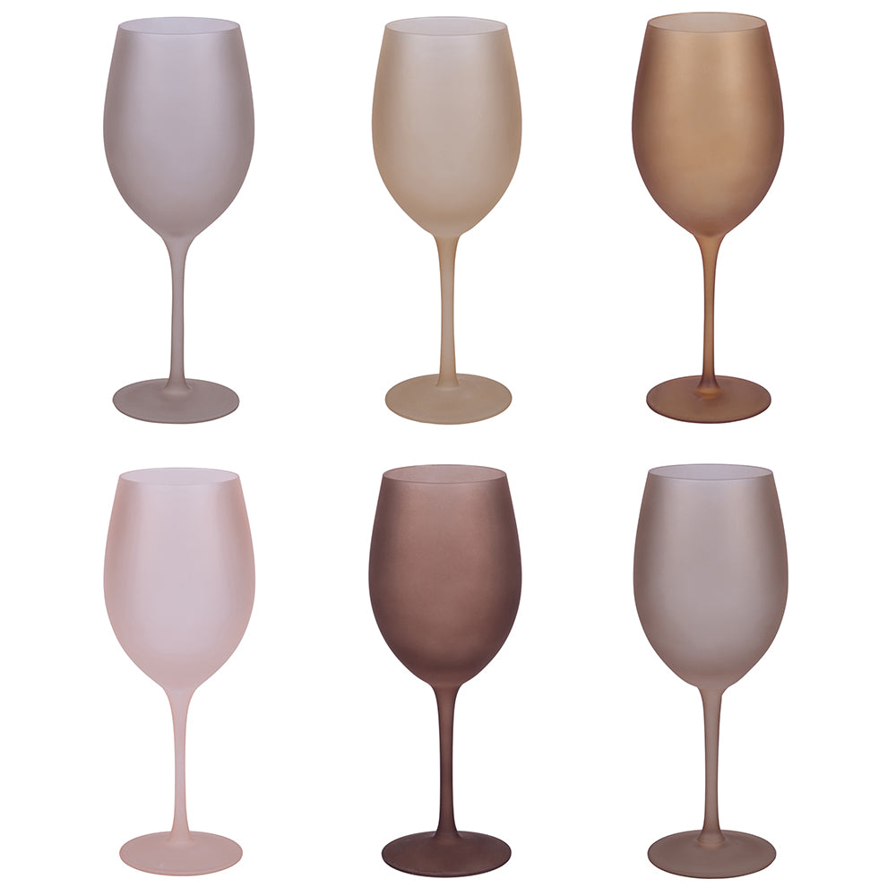 Set 6 Calici smerigliati effetto frozen chocolate | rohome