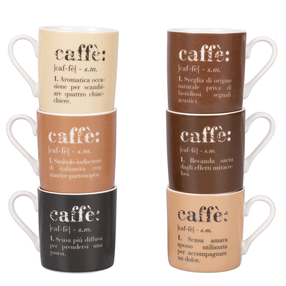 Set 6 Tazzine Espresso victionary | Rohome