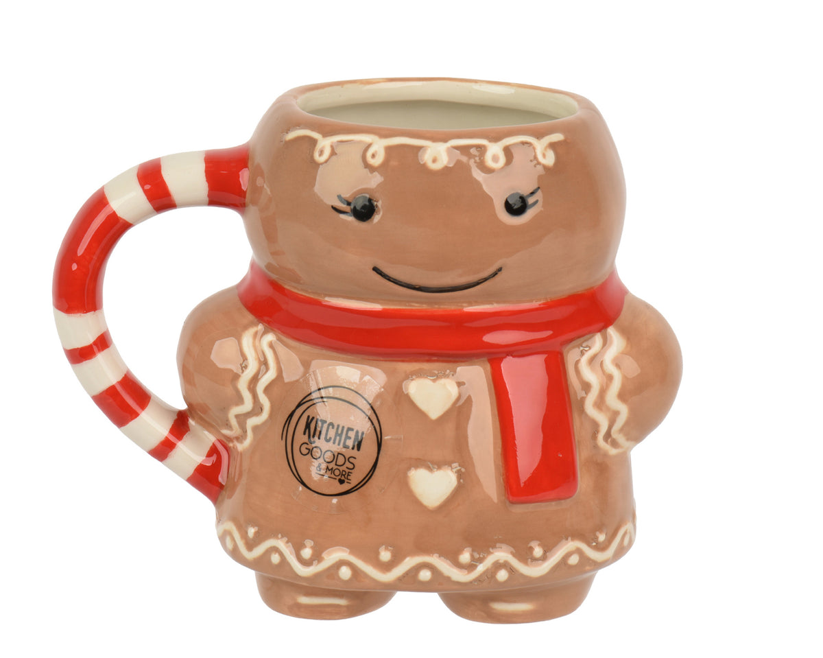 Mug natalizia in porcellana omino pan di zenzero | Rohome