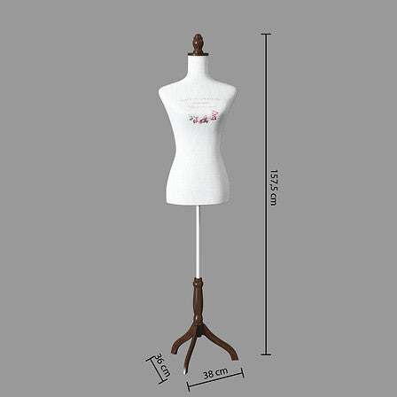 Manichino con piede inglese altezza 157,5 cm legno | Rohome
