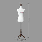 Manichino con piede inglese altezza 157,5 cm legno | Rohome