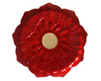 Piatto a Forma di Fiore, Rosso e Oro, | rohome