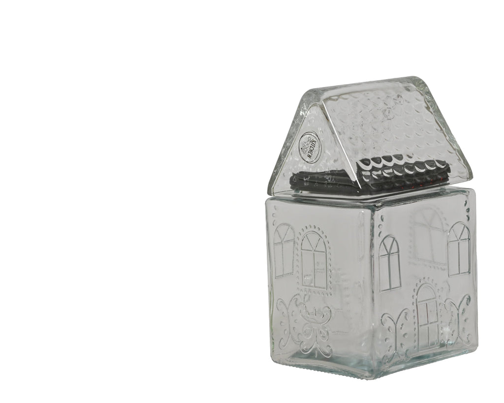 Barattolo in vetro a forma di casetta | rohome