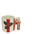 Mug natalizia in ceramica con righe | Rohome