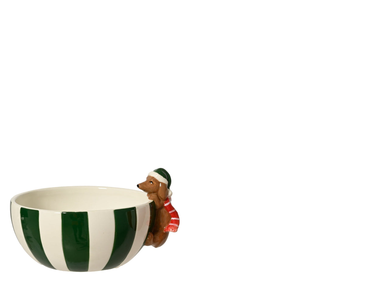 Tazza natalizia in ceramica con righe | Rohome