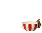 Tazza natalizia in ceramica con righe | Rohome
