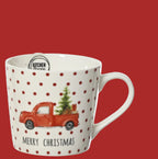 Mug in ceramica natalizia con albero e camion | Rohome
