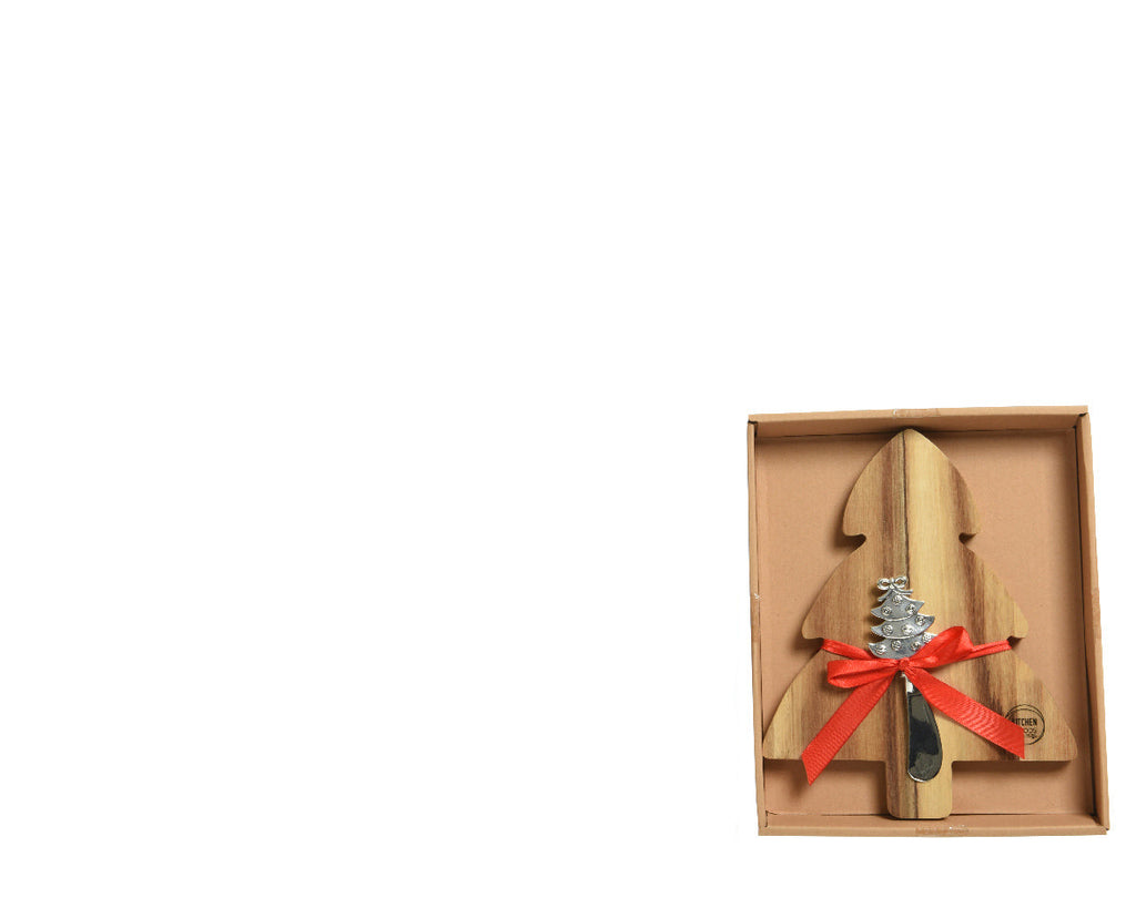 Set tagliere formaggio con accessori natalizi | Rohome