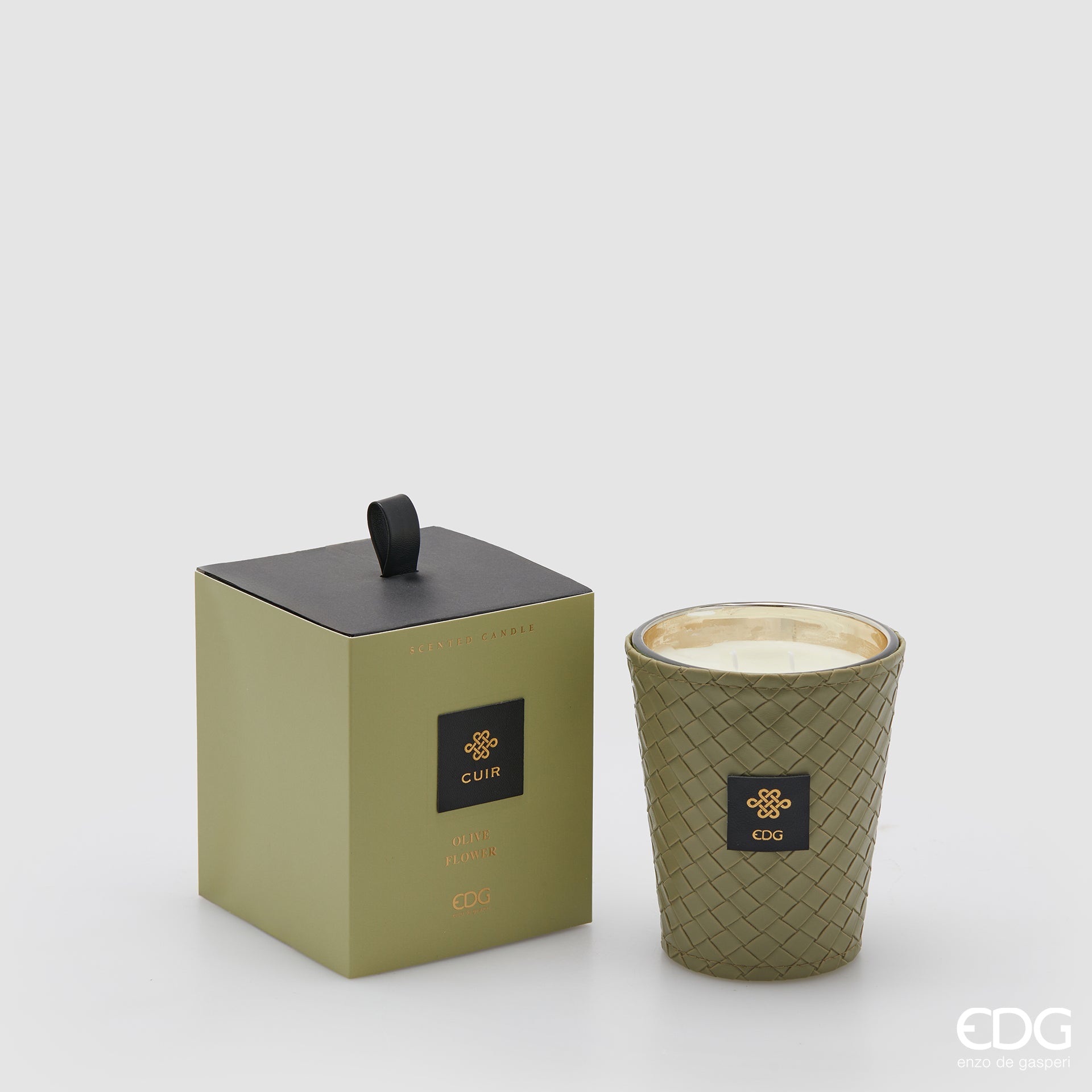 Edg - Candela profumata Cuir Olive Flower 360gr | Rohome