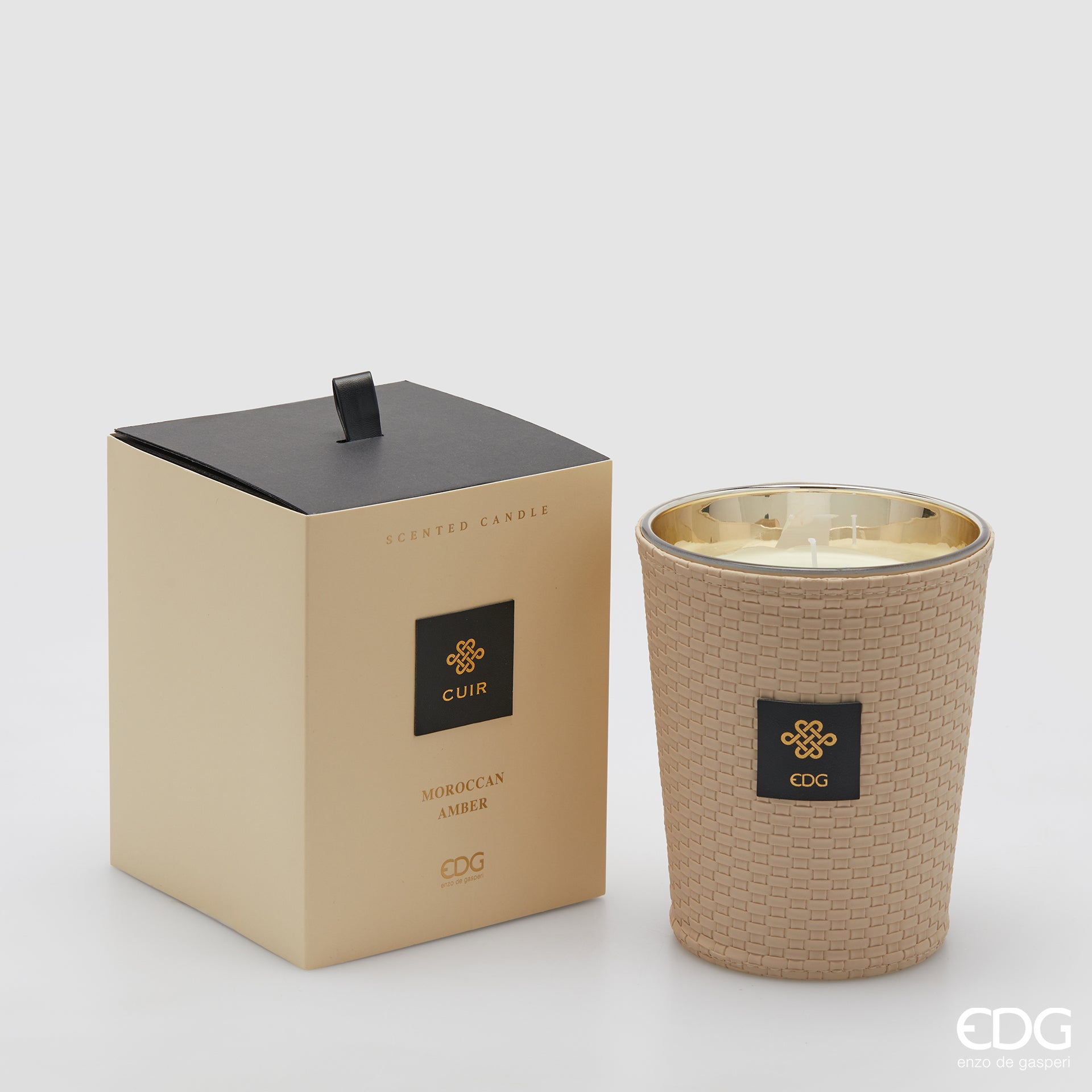 Edg - Candela profumata Cuir Moroccan Amber 900gr | Rohome