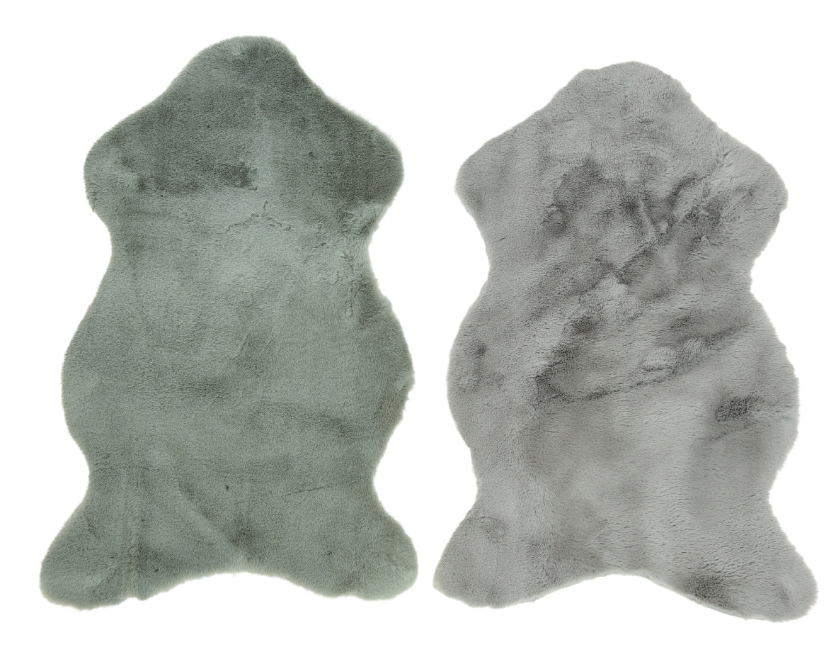 Short pile faux fur rug | rohome
