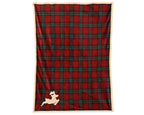 Plaid Natalizio tartan con renna | Rohome