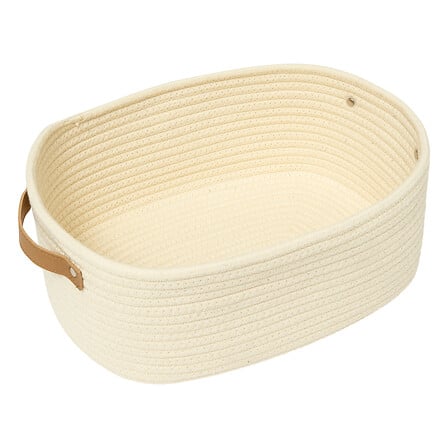Set 3 cesti in corda colore avorio | Rohome