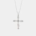 Collana in Argento a forma di croce con zirconi | Rohome