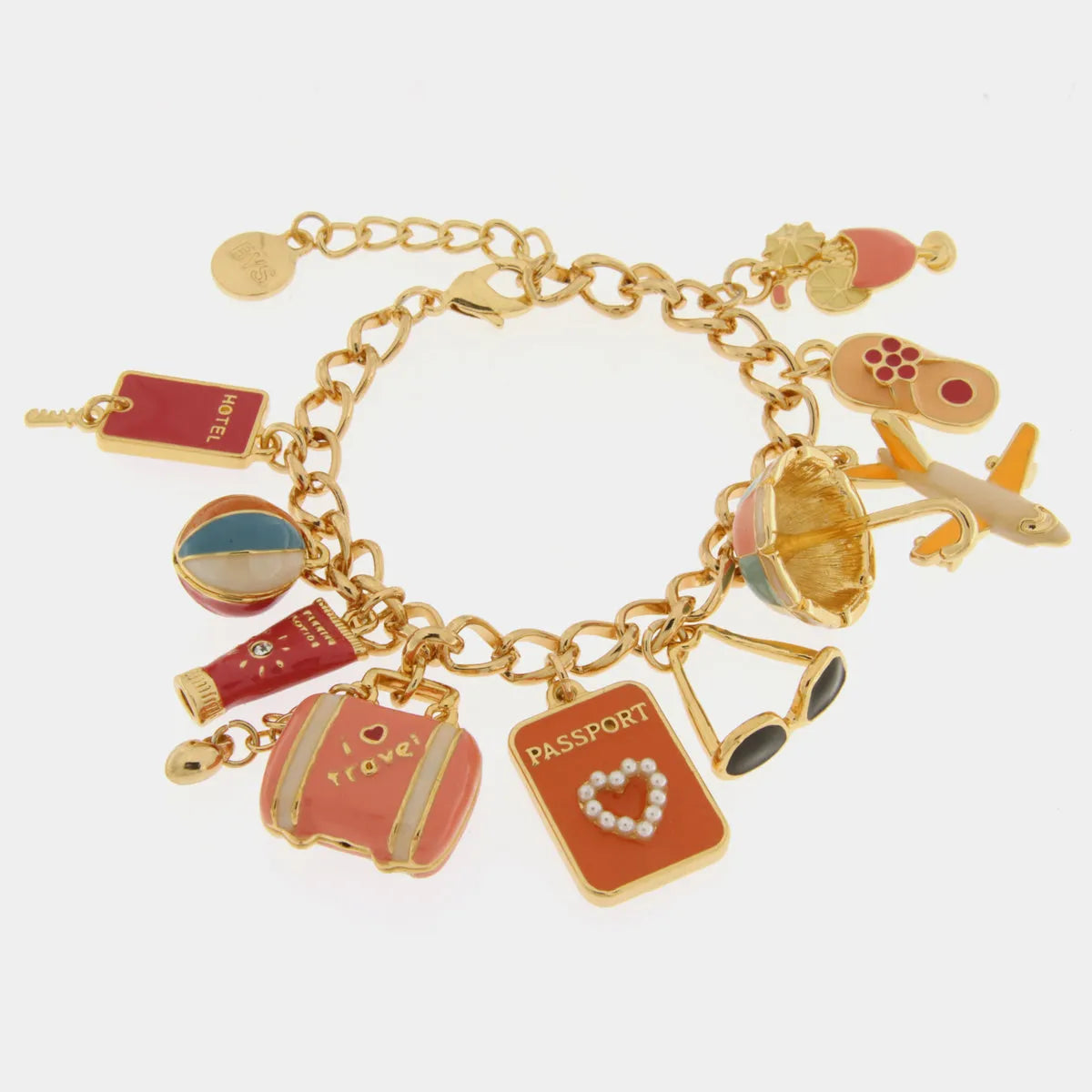 Bracciale in Metallo con ciondoli viaggio | Rohome