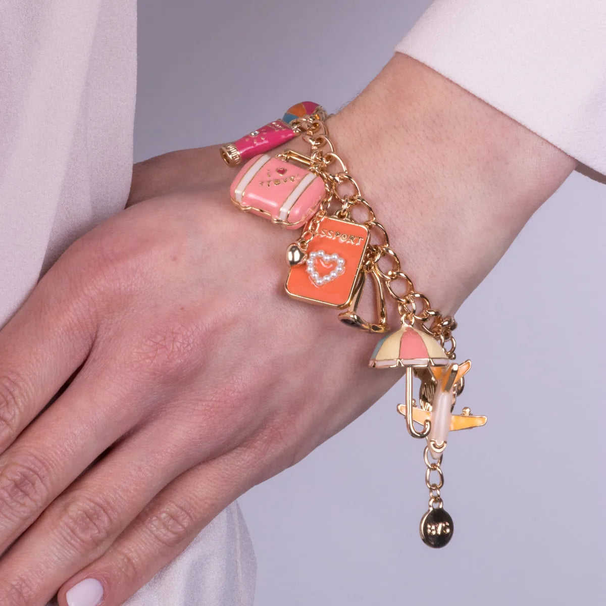 Bracciale in Metallo con ciondoli viaggio | Rohome