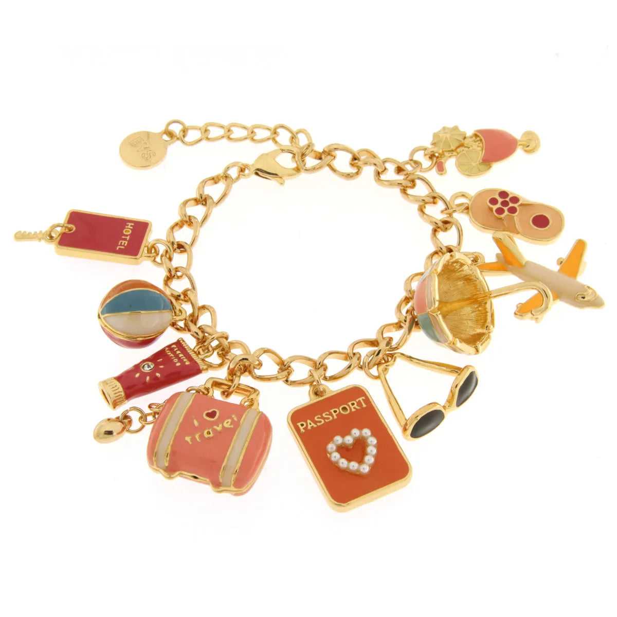 Bracciale in Metallo con ciondoli viaggio | Rohome