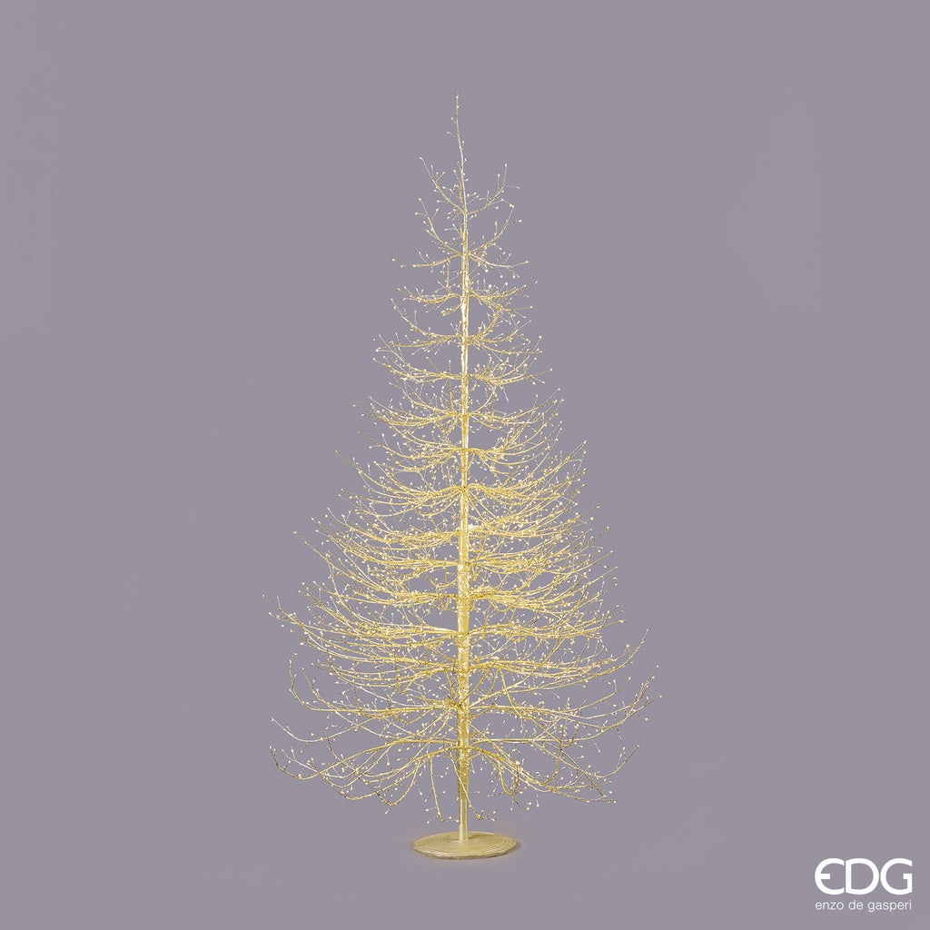 Edg - albero faggio rich luminoso 2690 led gold | rohome